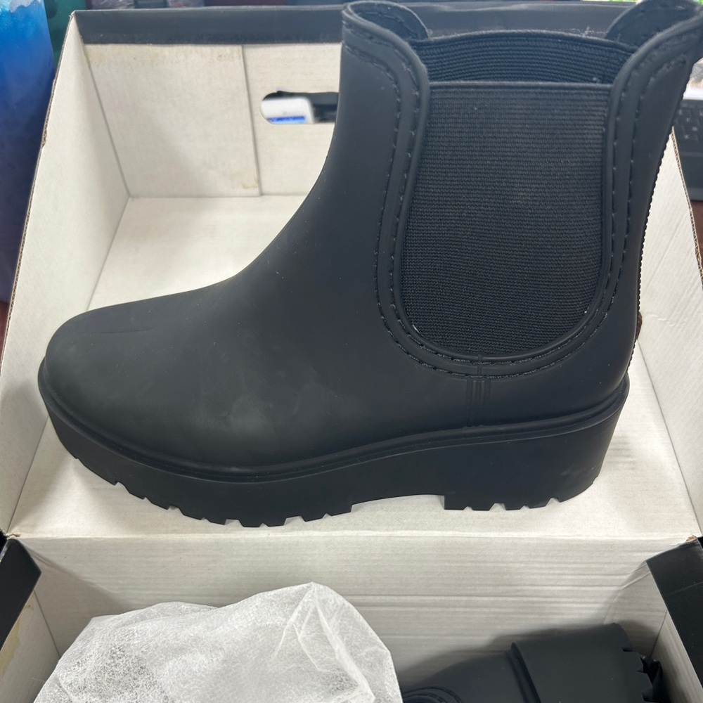 ShuShop Matte Black Ankle Booties